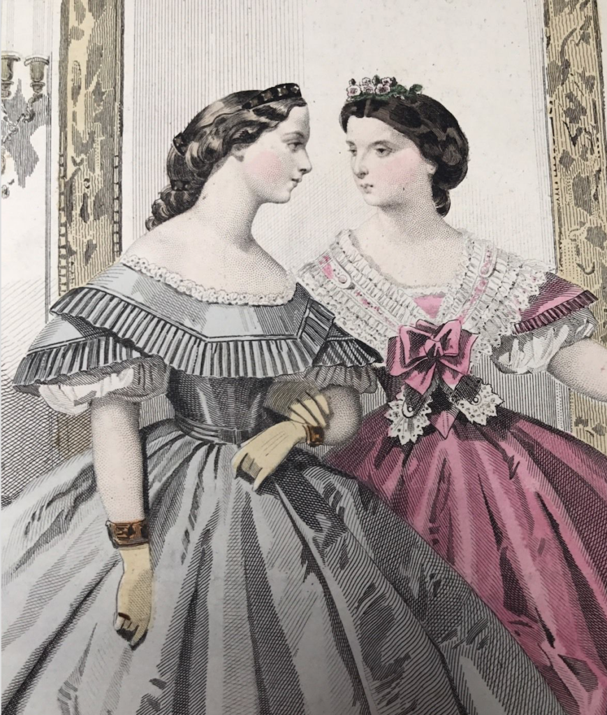 Patron Ancien De Corsage à Basque Pour Poupée 45cm - Reproduction Juin 1880 - Collection