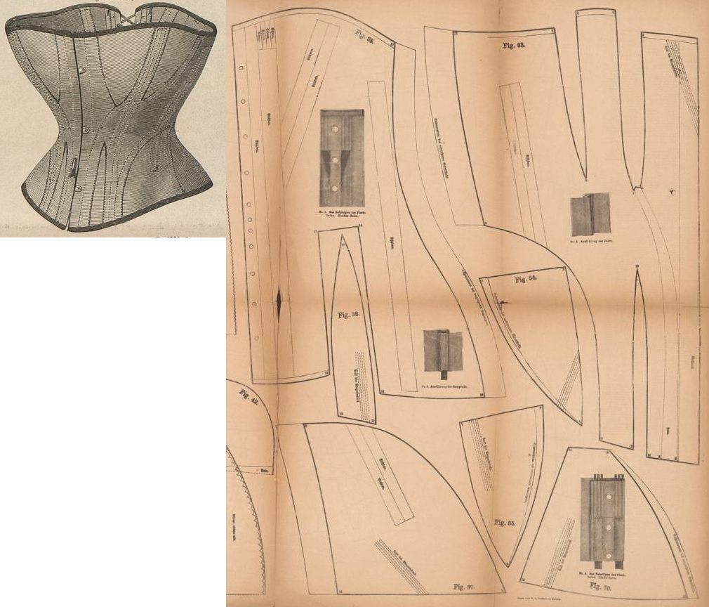 Make a victorian corset – free pattern – Lhauda